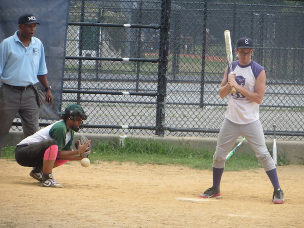 Batter ready to swing in baseball game