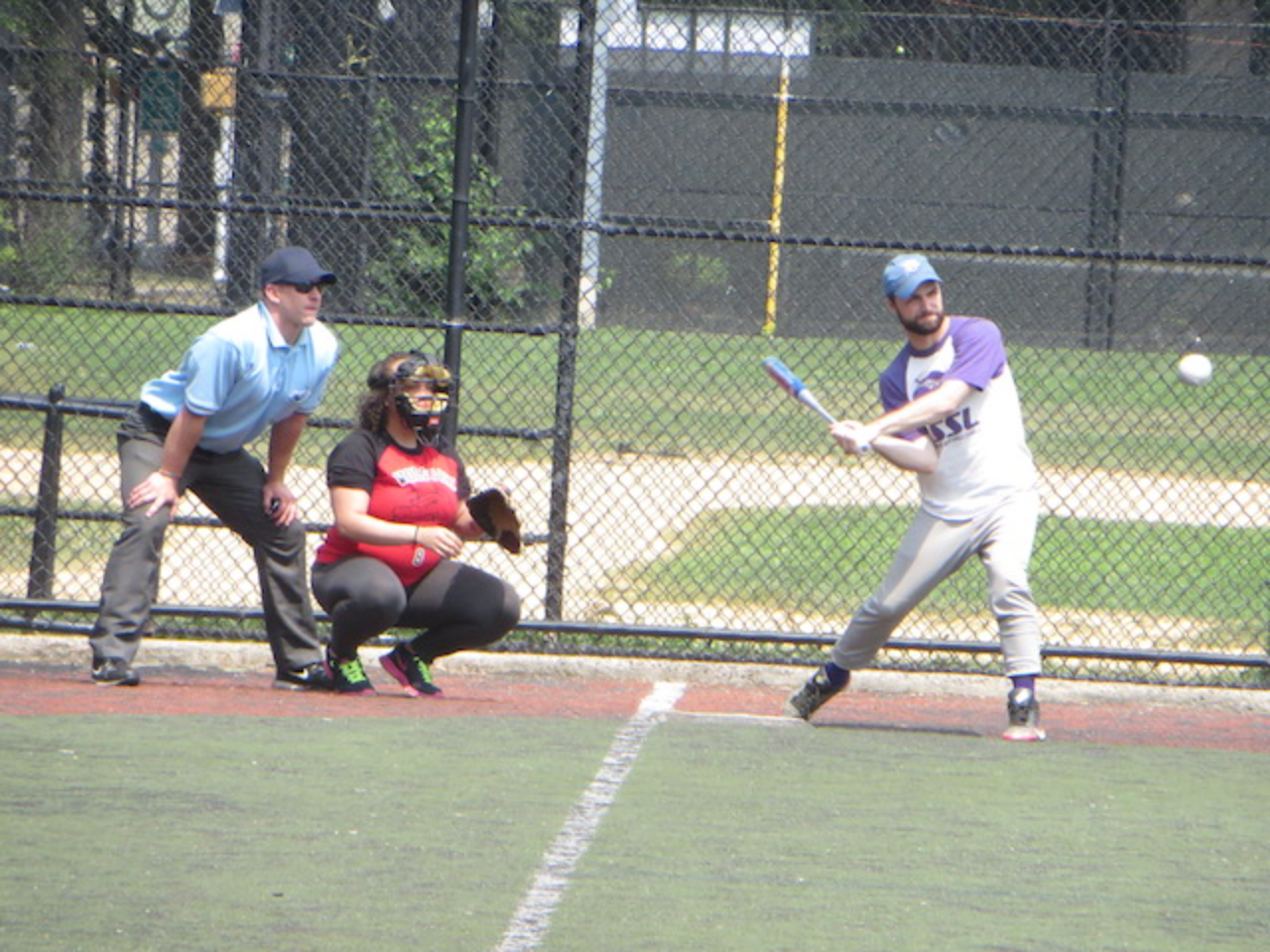Batter preparing to hit baseball