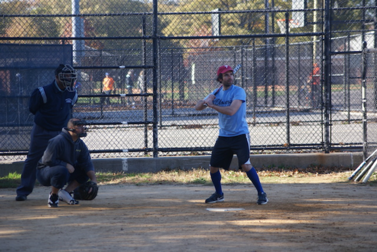 Batter ready at home plate